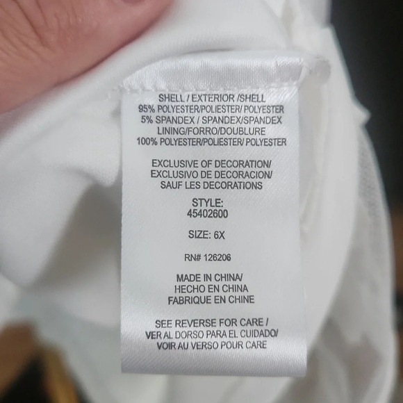 ✨Pippa & Julie✨ Little girl Lace overlay silver/gold/white  dress size 6X - Picture 8 of 11